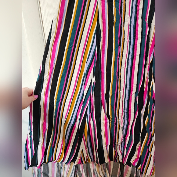 Torrid High-Low Moody Striped Challis Dress in Size 1 - Picture 5 of 6